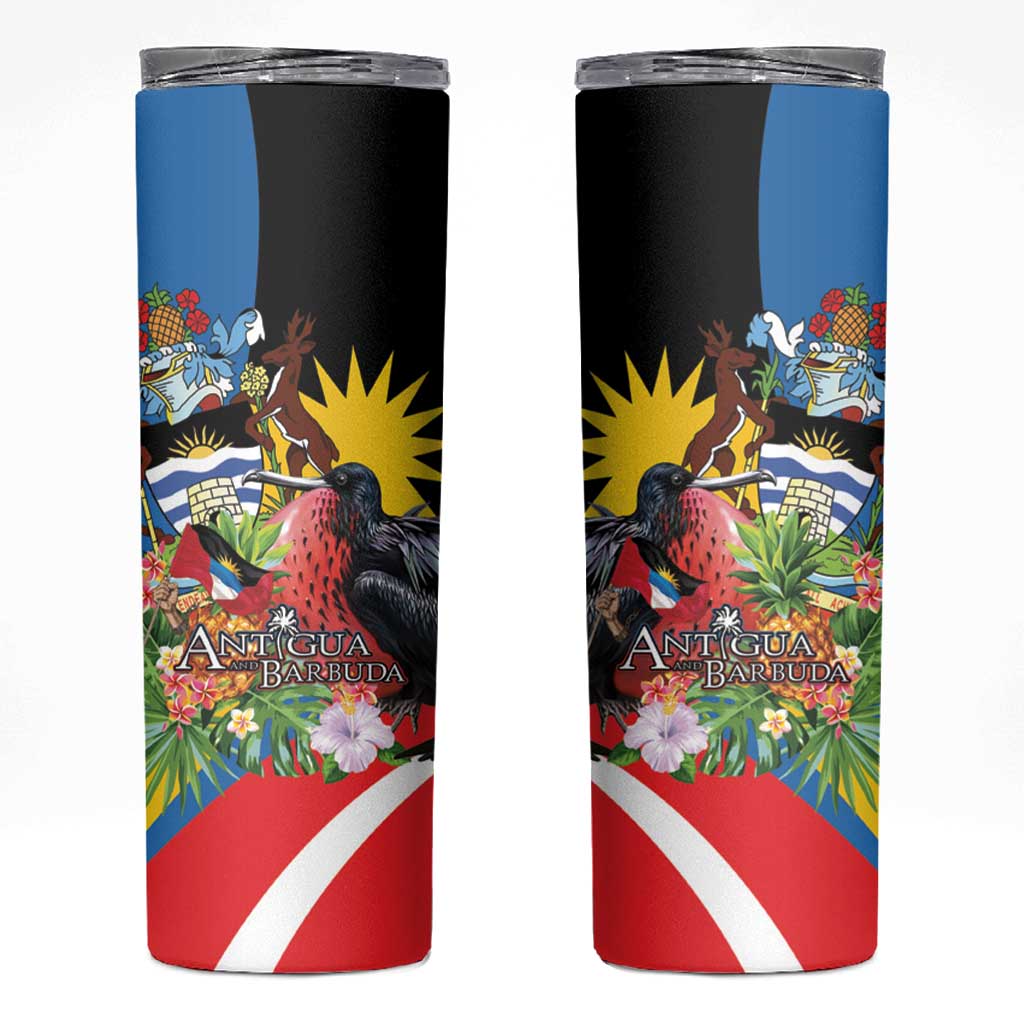 Antigua and Barbuda Magnificent Frigatebird Skinny Tumbler Tropical Vibe - Wonder Print Shop
