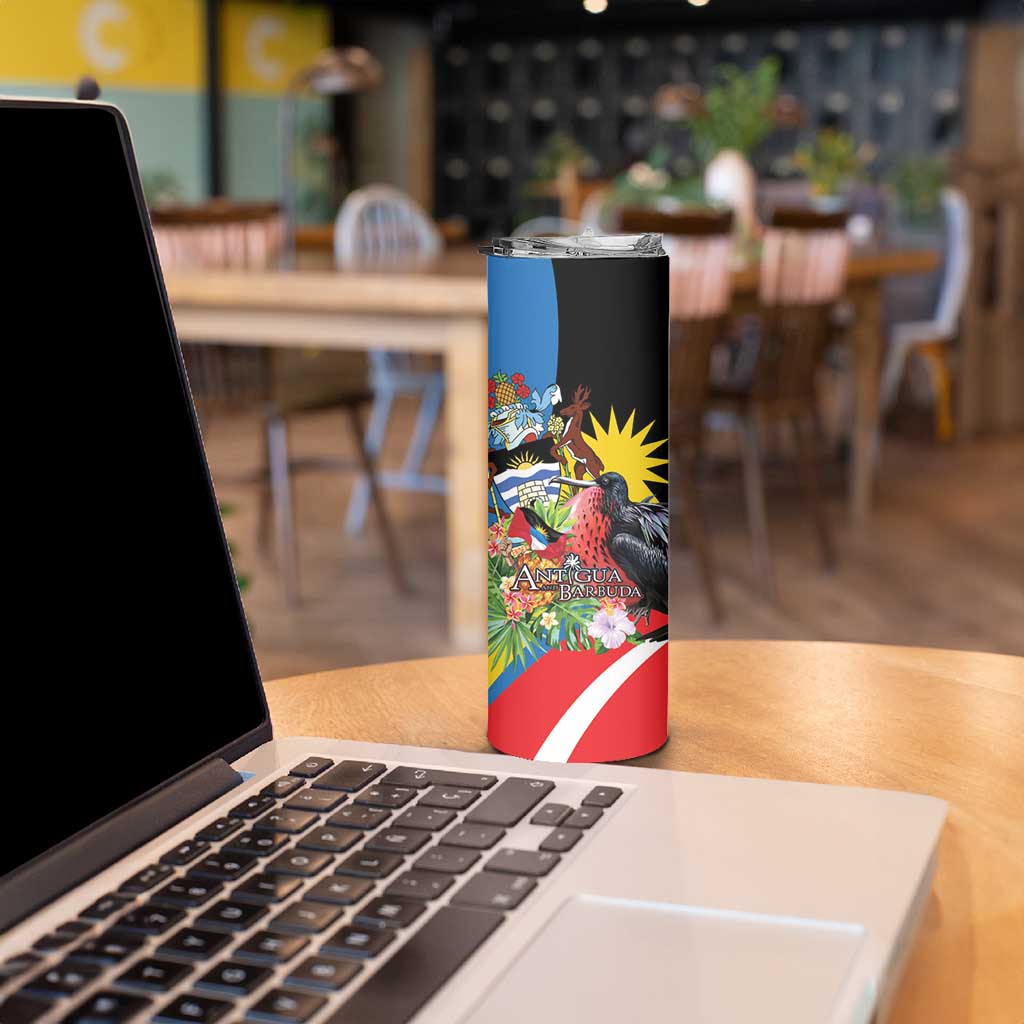 Antigua and Barbuda Magnificent Frigatebird Skinny Tumbler Tropical Vibe - Wonder Print Shop