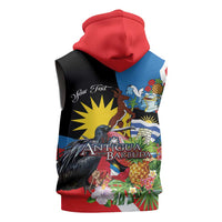 Antigua and Barbuda Magnificent Frigatebird Sleeveless Zip Hoodie Tropical Vibe - Wonder Print Shop