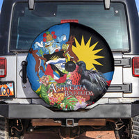 Antigua and Barbuda Magnificent Frigatebird Spare Tire Cover Tropical Vibe - Wonder Print Shop