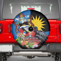 Antigua and Barbuda Magnificent Frigatebird Spare Tire Cover Tropical Vibe - Wonder Print Shop