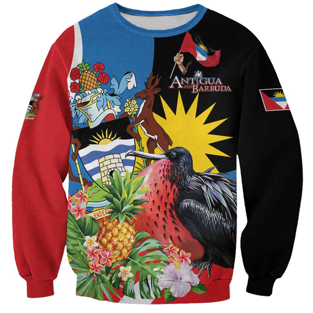 Antigua and Barbuda Magnificent Frigatebird Sweatshirt Tropical Vibe - Wonder Print Shop