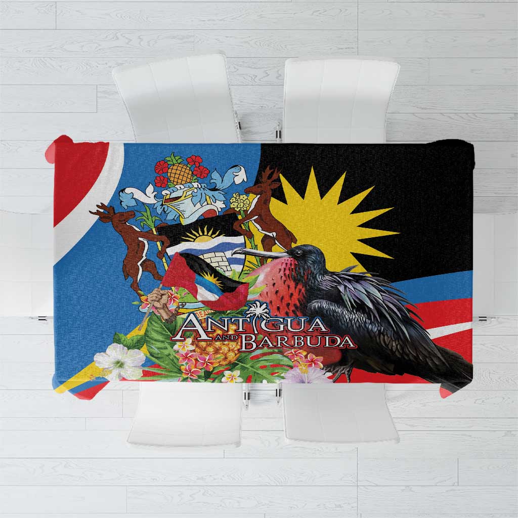 Antigua and Barbuda Magnificent Frigatebird Tablecloth Tropical Vibe - Wonder Print Shop
