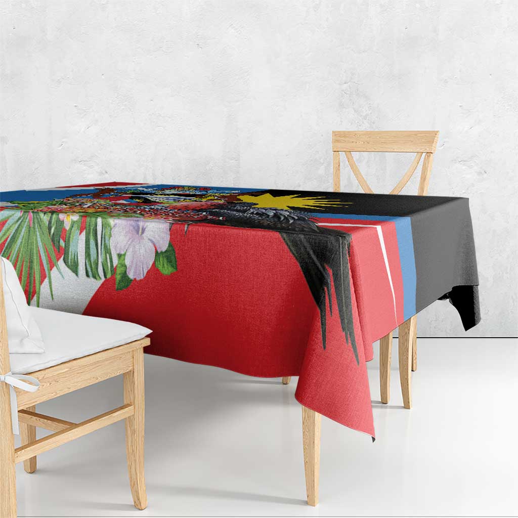 Antigua and Barbuda Magnificent Frigatebird Tablecloth Tropical Vibe - Wonder Print Shop