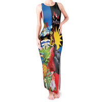 Antigua and Barbuda Magnificent Frigatebird Tank Maxi Dress Tropical Vibe - Wonder Print Shop