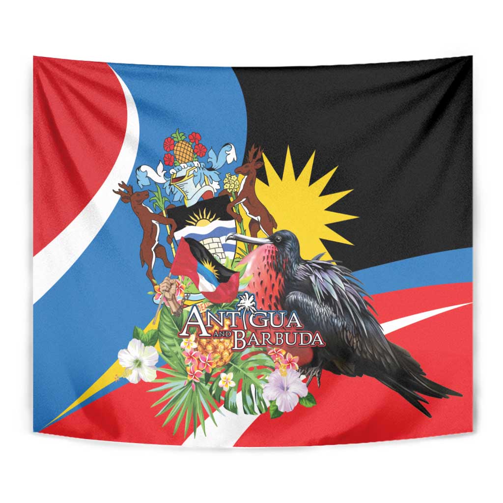 Antigua and Barbuda Magnificent Frigatebird Tapestry Tropical Vibe - Wonder Print Shop