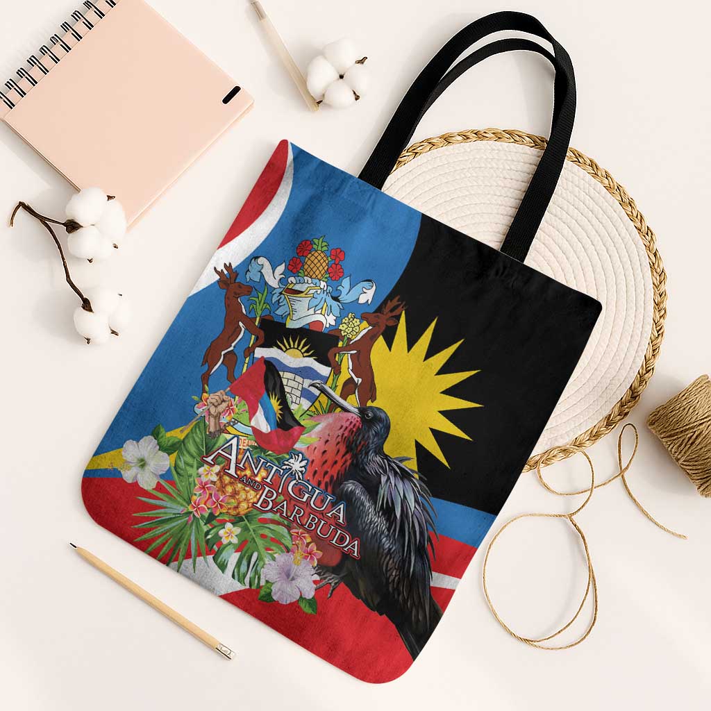Antigua and Barbuda Magnificent Frigatebird Tote Bag Tropical Vibe - Wonder Print Shop