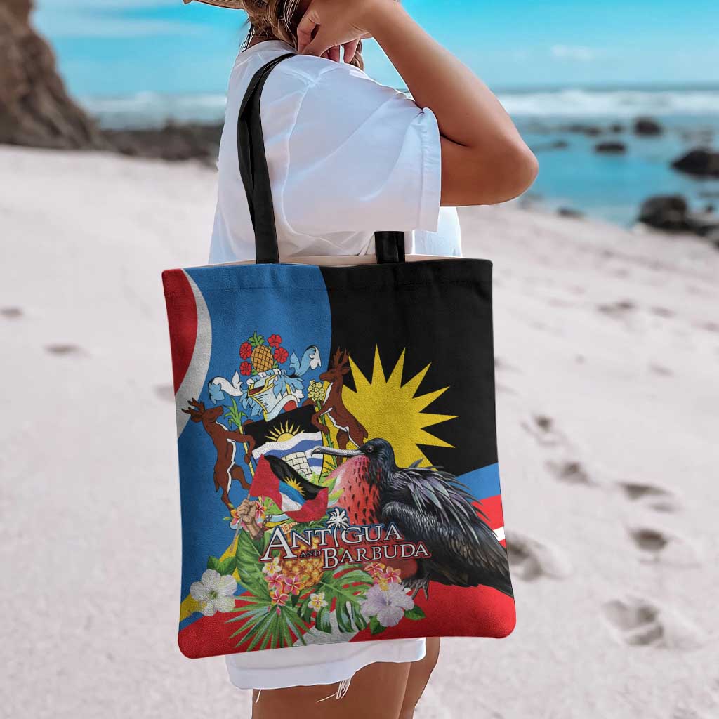 Antigua and Barbuda Magnificent Frigatebird Tote Bag Tropical Vibe - Wonder Print Shop