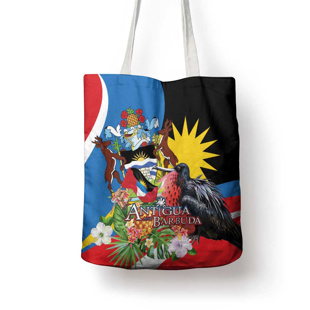 Antigua and Barbuda Magnificent Frigatebird Tote Bag Tropical Vibe - Wonder Print Shop