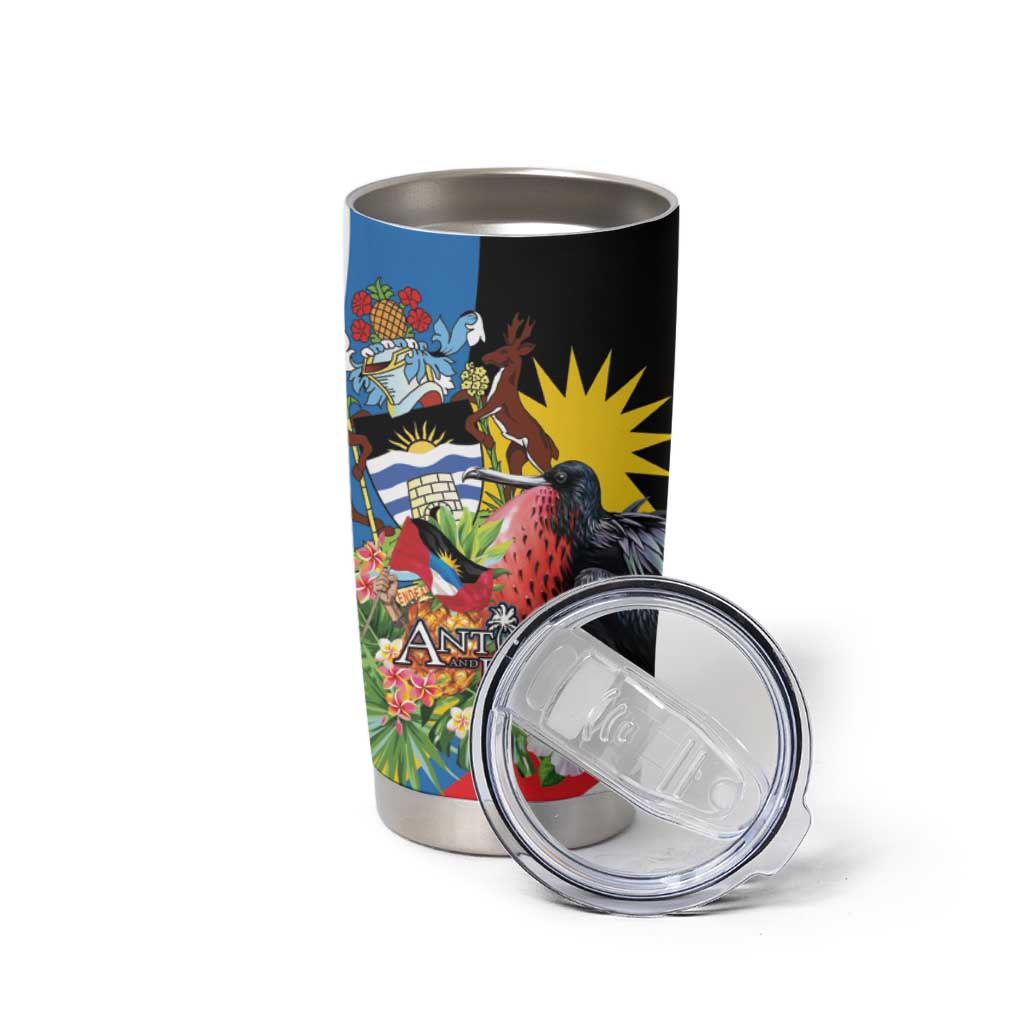 Antigua and Barbuda Magnificent Frigatebird Tumbler Cup Tropical Vibe - Wonder Print Shop