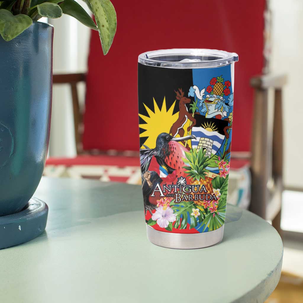 Antigua and Barbuda Magnificent Frigatebird Tumbler Cup Tropical Vibe - Wonder Print Shop
