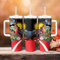 Antigua and Barbuda Magnificent Frigatebird Tumbler With Handle Tropical Vibe - Wonder Print Shop