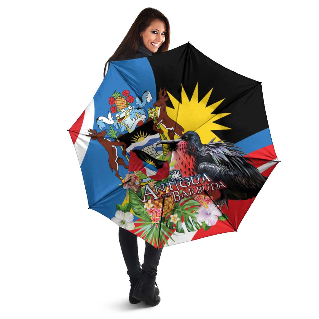 Antigua and Barbuda Magnificent Frigatebird Umbrella Tropical Vibe - Wonder Print Shop