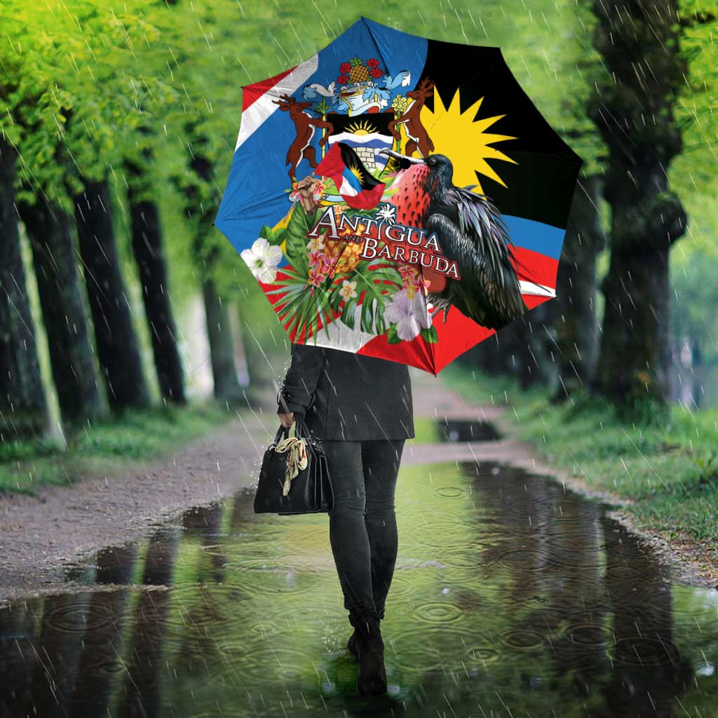 Antigua and Barbuda Magnificent Frigatebird Umbrella Tropical Vibe - Wonder Print Shop