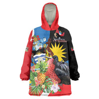 Antigua and Barbuda Magnificent Frigatebird Wearable Blanket Hoodie Tropical Vibe - Wonder Print Shop