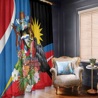 Antigua and Barbuda Magnificent Frigatebird Window Curtain Tropical Vibe - Wonder Print Shop