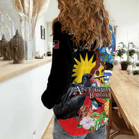 Antigua and Barbuda Magnificent Frigatebird Women Casual Shirt Tropical Vibe - Wonder Print Shop