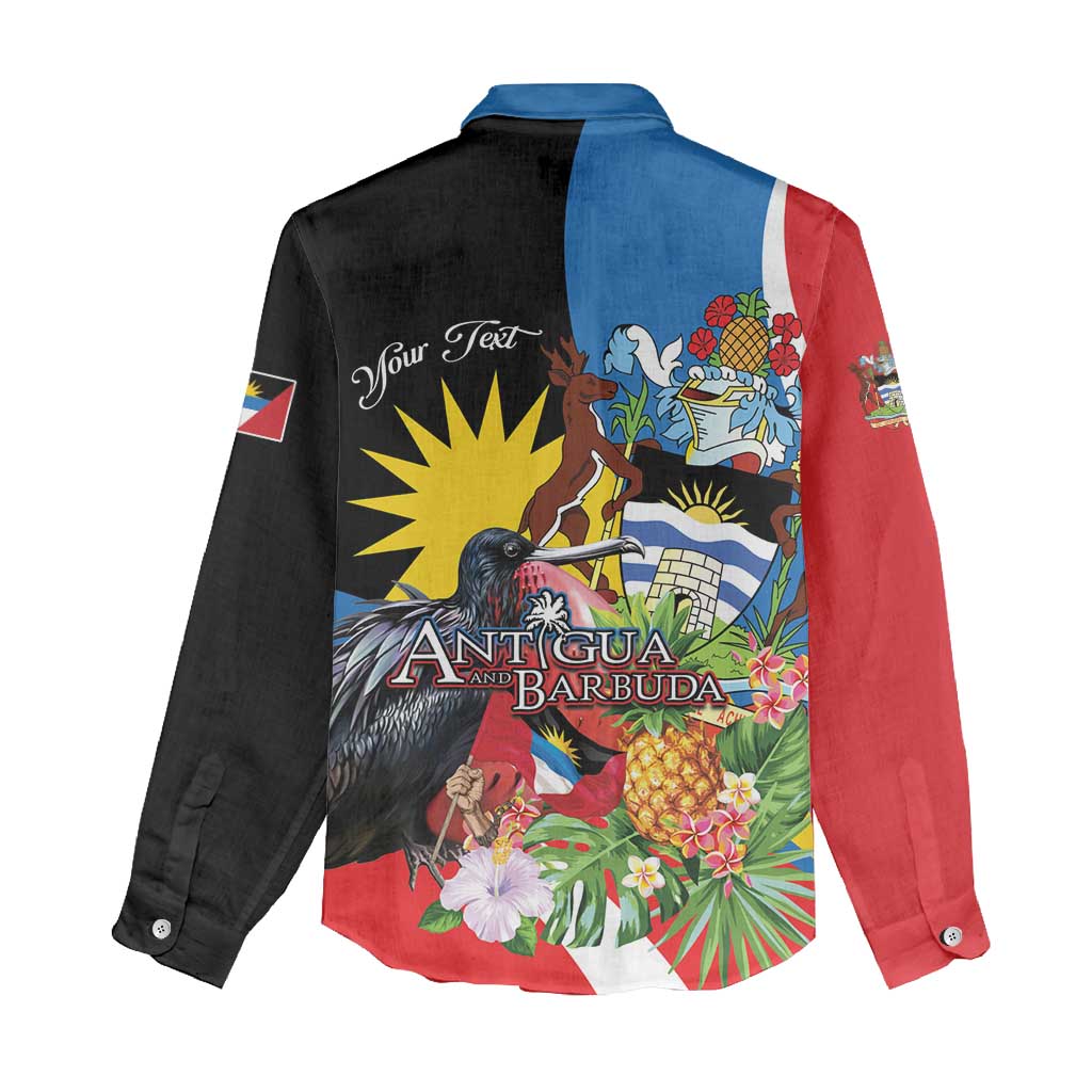 Antigua and Barbuda Magnificent Frigatebird Women Casual Shirt Tropical Vibe - Wonder Print Shop