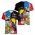 Antigua and Barbuda Magnificent Frigatebird Women V-Neck T-Shirt Tropical Vibe - Wonder Print Shop