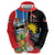 Antigua and Barbuda Magnificent Frigatebird Zip Hoodie Tropical Vibe - Wonder Print Shop