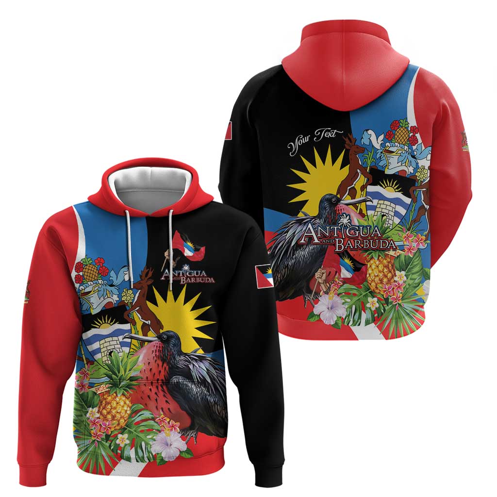 Antigua and Barbuda Magnificent Frigatebird Zip Hoodie Tropical Vibe - Wonder Print Shop