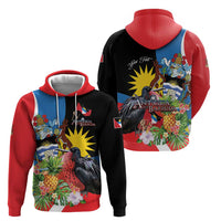 Antigua and Barbuda Magnificent Frigatebird Zip Hoodie Tropical Vibe - Wonder Print Shop