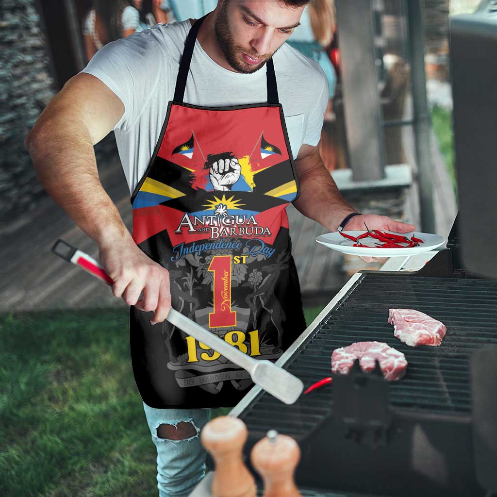 Antigua and Barbuda Independence Day Apron Baabyuuda 1 November 1981 - Wonder Print Shop