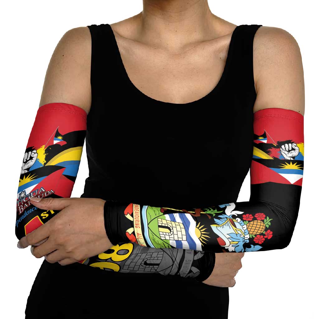 Antigua and Barbuda Independence Day Arm Sleeves Baabyuuda 1 November 1981 - Wonder Print Shop