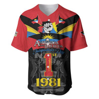 Antigua and Barbuda Independence Day Baseball Jersey Baabyuuda 1 November 1981 - Wonder Print Shop