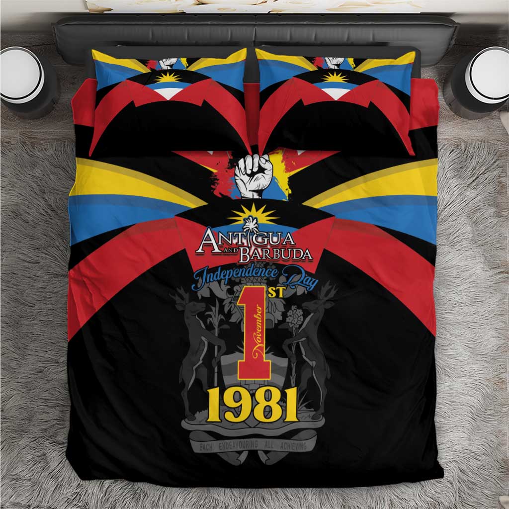 Antigua and Barbuda Independence Day Bedding Set Baabyuuda 1 November 1981 - Wonder Print Shop