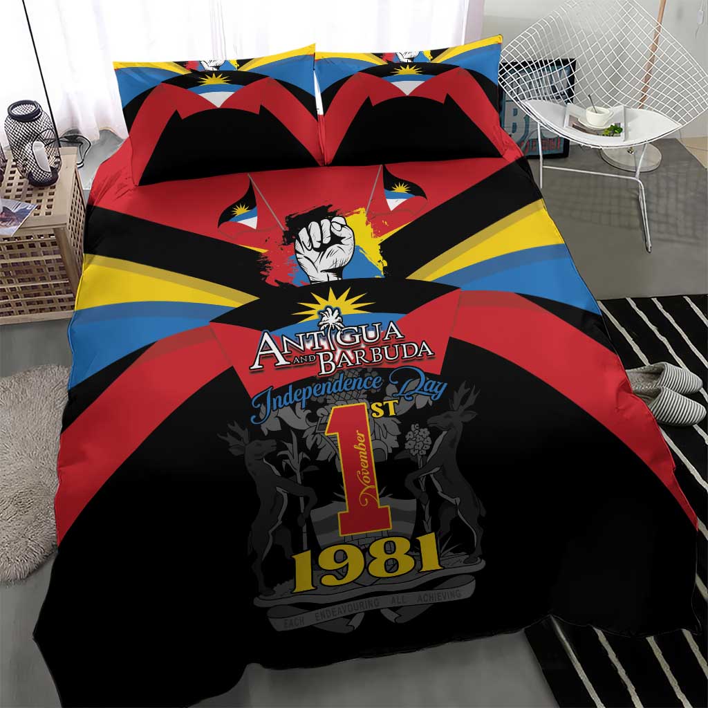 Antigua and Barbuda Independence Day Bedding Set Baabyuuda 1 November 1981 - Wonder Print Shop