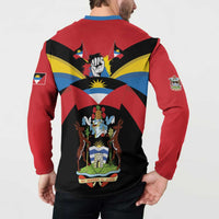 Antigua and Barbuda Independence Day Button Sweatshirt Baabyuuda 1 November 1981 - Wonder Print Shop