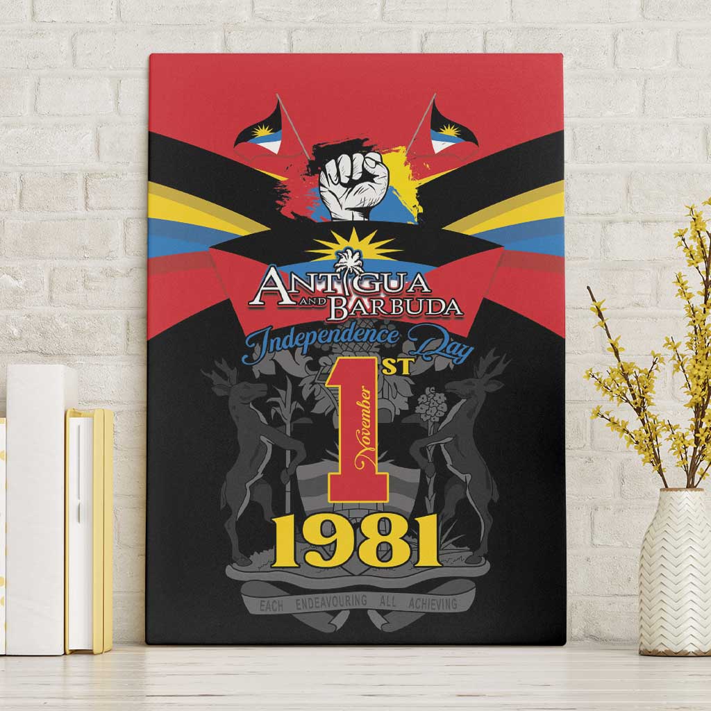 Antigua and Barbuda Independence Day Canvas Wall Art Baabyuuda 1 November 1981 - Wonder Print Shop