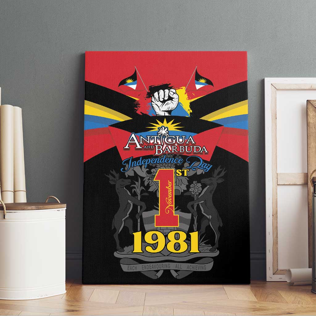 Antigua and Barbuda Independence Day Canvas Wall Art Baabyuuda 1 November 1981 - Wonder Print Shop