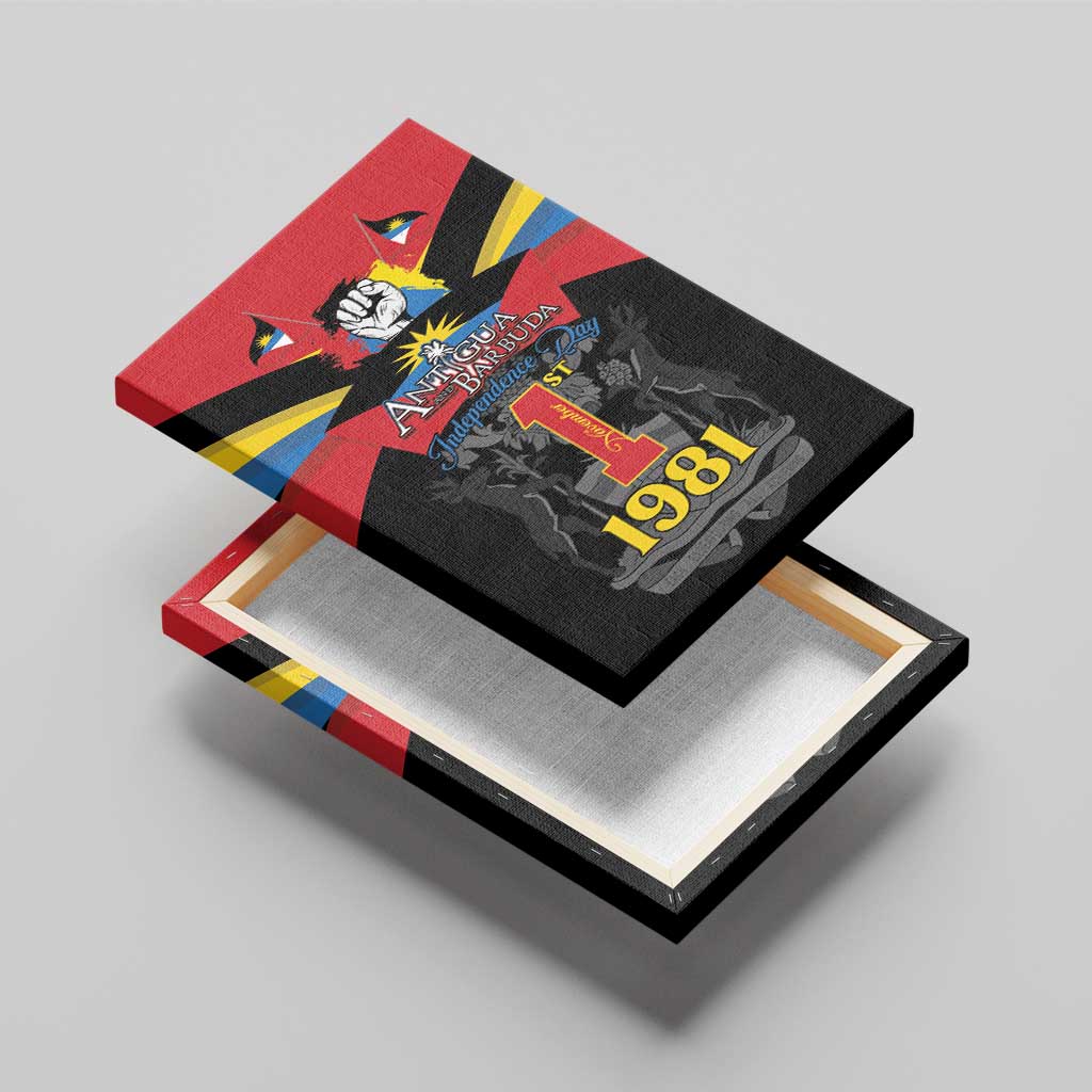 Antigua and Barbuda Independence Day Canvas Wall Art Baabyuuda 1 November 1981 - Wonder Print Shop