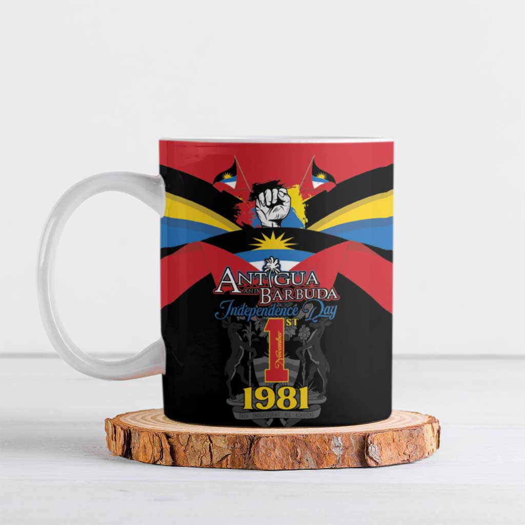 Antigua and Barbuda Independence Day Ceramic Mug Baabyuuda 1 November 1981 - Wonder Print Shop