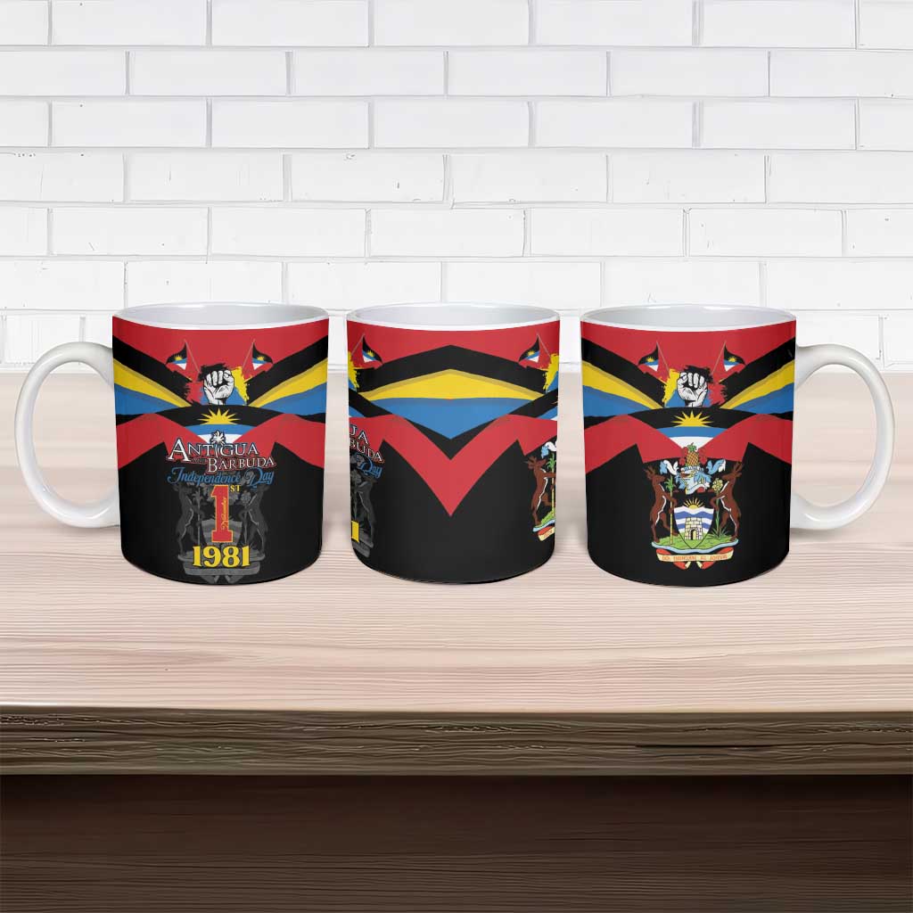 Antigua and Barbuda Independence Day Ceramic Mug Baabyuuda 1 November 1981 - Wonder Print Shop