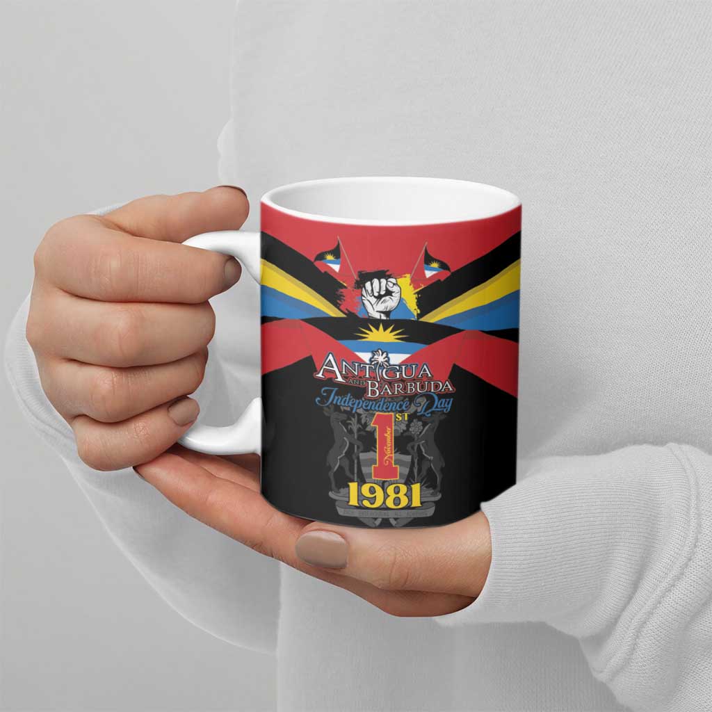 Antigua and Barbuda Independence Day Ceramic Mug Baabyuuda 1 November 1981 - Wonder Print Shop