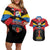 Antigua and Barbuda Independence Day Couples Matching Off Shoulder Short Dress and Hawaiian Shirt Baabyuuda 1 November 1981 - Wonder Print Shop