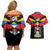 Antigua and Barbuda Independence Day Couples Matching Off Shoulder Short Dress and Hawaiian Shirt Baabyuuda 1 November 1981 - Wonder Print Shop