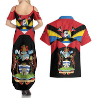 Antigua and Barbuda Independence Day Couples Matching Summer Maxi Dress and Hawaiian Shirt Baabyuuda 1 November 1981 - Wonder Print Shop