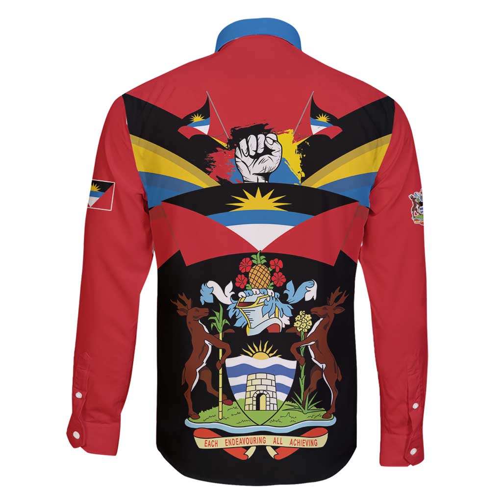 Antigua and Barbuda Independence Day Family Matching Long Sleeve Bodycon Dress and Hawaiian Shirt Baabyuuda 1 November 1981 - Wonder Print Shop