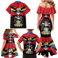 Antigua and Barbuda Independence Day Family Matching Mermaid Dress and Hawaiian Shirt Baabyuuda 1 November 1981 - Wonder Print Shop