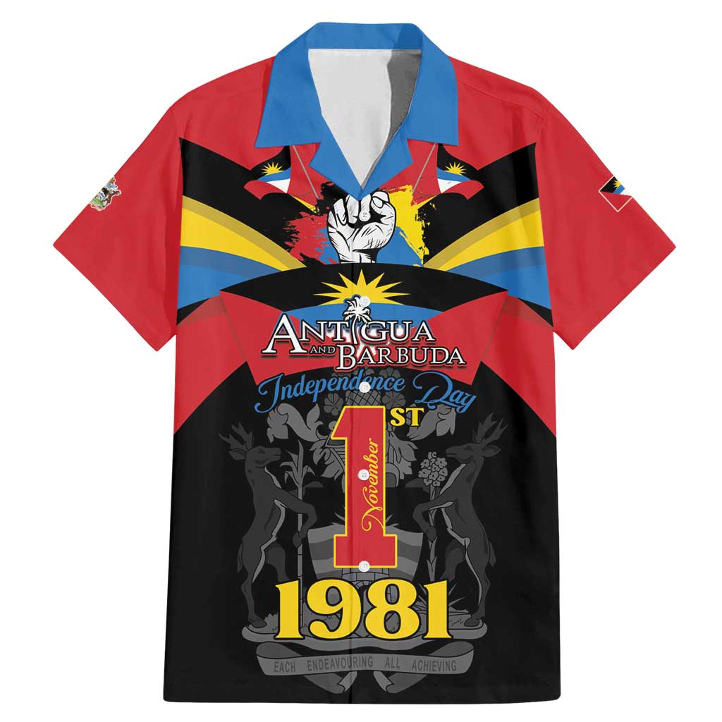 Antigua and Barbuda Independence Day Family Matching Mermaid Dress and Hawaiian Shirt Baabyuuda 1 November 1981 - Wonder Print Shop