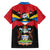 Antigua and Barbuda Independence Day Family Matching Off The Shoulder Long Sleeve Dress and Hawaiian Shirt Baabyuuda 1 November 1981 - Wonder Print Shop