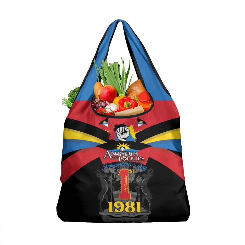 Antigua and Barbuda Independence Day Grocery Bag Baabyuuda 1 November 1981 - Wonder Print Shop