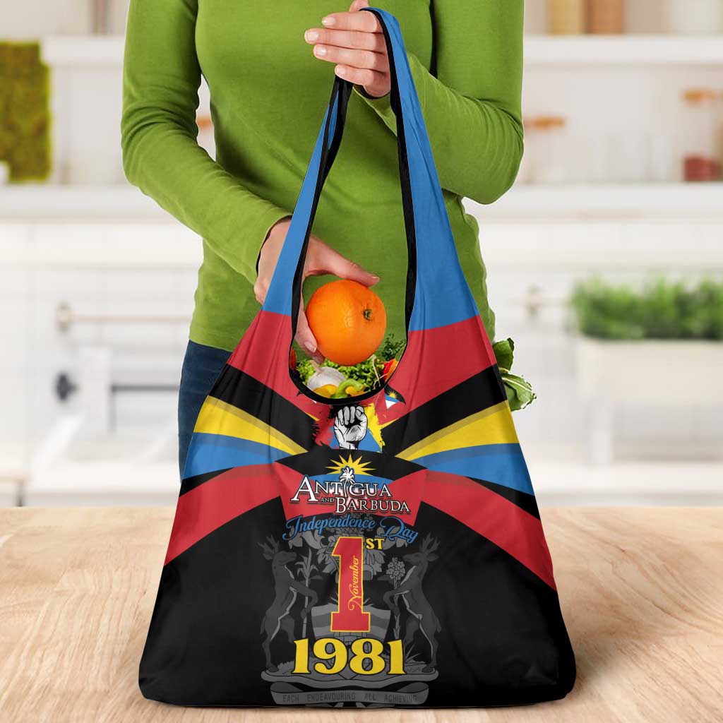 Antigua and Barbuda Independence Day Grocery Bag Baabyuuda 1 November 1981 - Wonder Print Shop