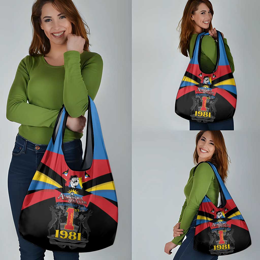 Antigua and Barbuda Independence Day Grocery Bag Baabyuuda 1 November 1981 - Wonder Print Shop