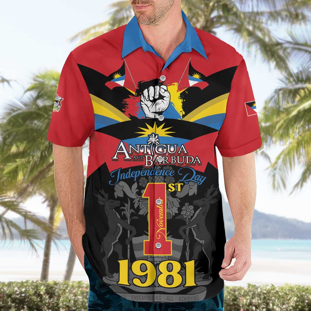 Antigua and Barbuda Independence Day Hawaiian Shirt Baabyuuda 1 November 1981 - Wonder Print Shop