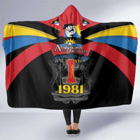 Antigua and Barbuda Independence Day Hooded Blanket Baabyuuda 1 November 1981 - Wonder Print Shop
